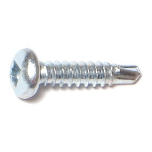 Midwest Fastener Self-Drilling Screw, #8 x 3/4 in, Zinc Plated Steel Pan Head Square Drive, 100 PK 08805